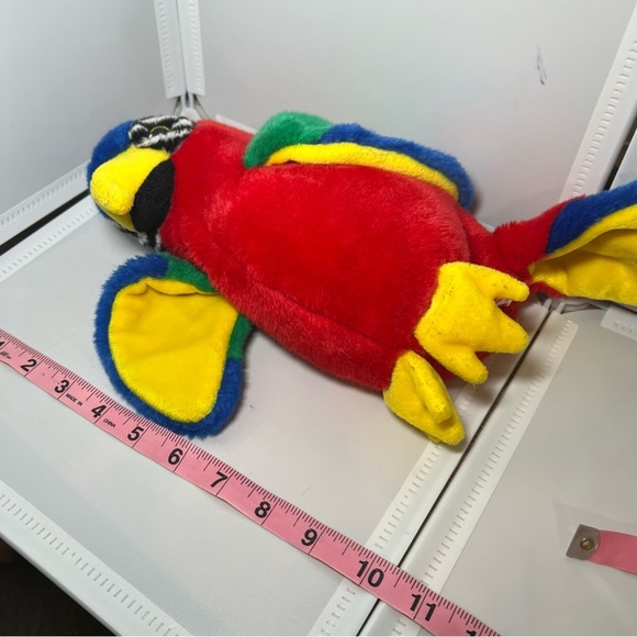Beanie Buddies babies TY 1999 vintage large Jabber parrot 10" PE pellets - Picture 5 of 5